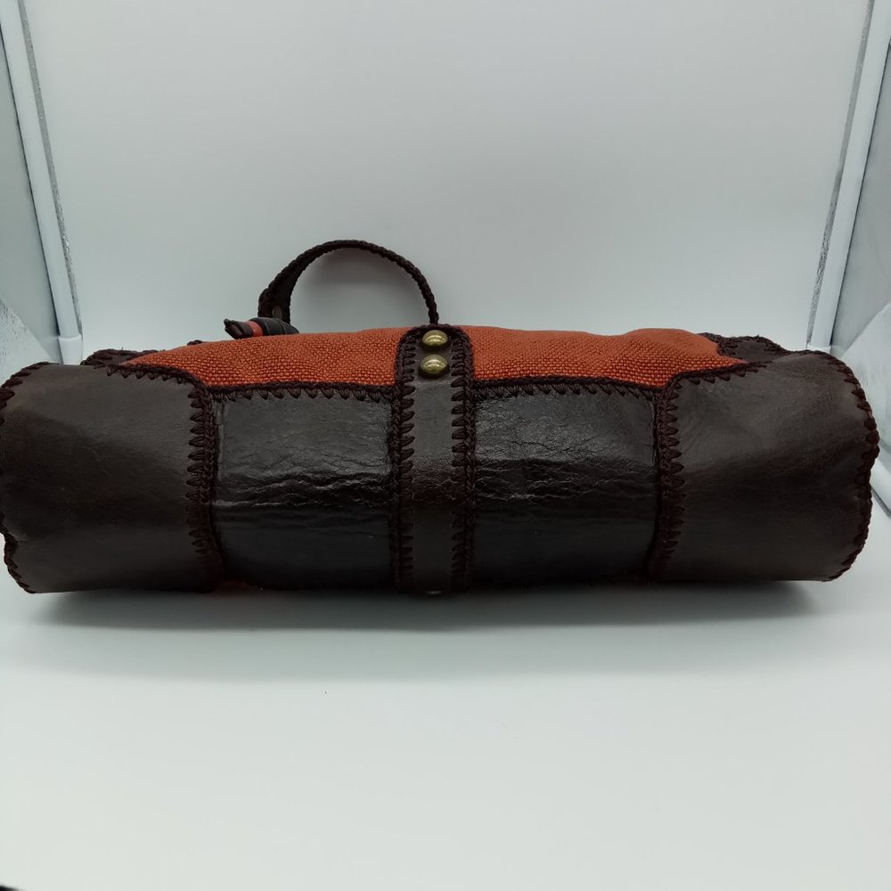 Vintage Isabella Fiore Brown Beaded Leather Purse - Picture 11 of 15
